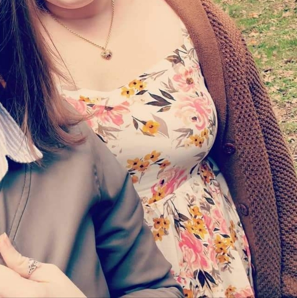 Torrid ivory floral challis mini dress - Picture 6 of 6